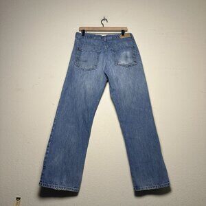 VTG Calvin Klein Denim Jean Pant Men 34 Relaxed Straight Faded Blue Punk Western